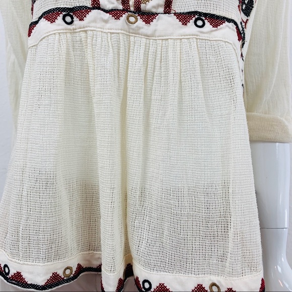 Altar’d State / Boho Cream Mesh Embroider - Picture 3 of 8